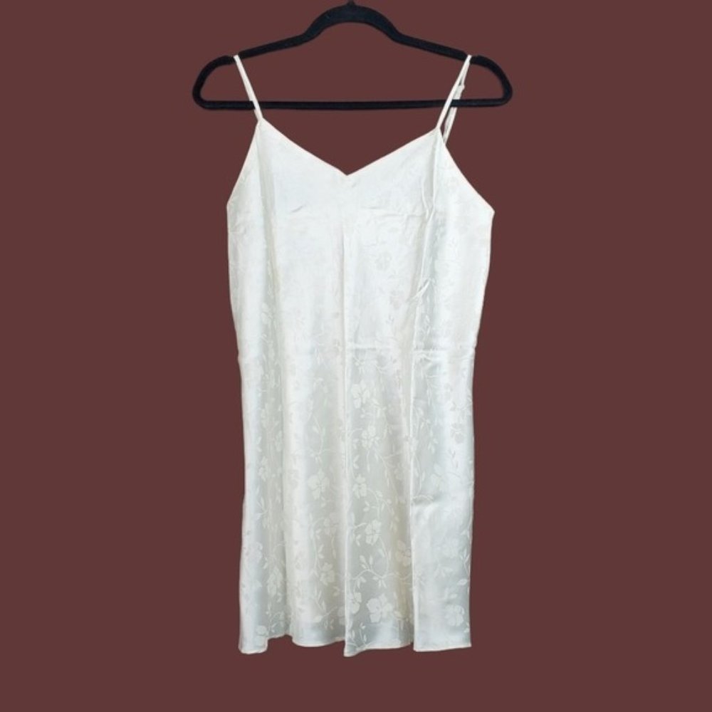 Cacique Womens Ivory Floral Damask Slip Size S - Picture 4 of 6